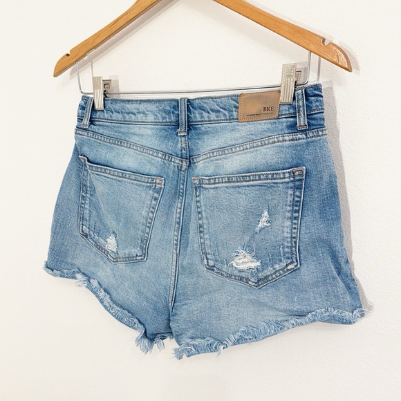 BKE “Billie” Denim Shorts High Rise Hidden Button Fly Size 29 - Picture 3 of 6